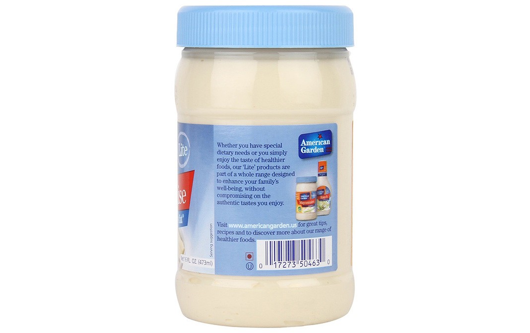 American Garden Mayonnaise Lite    Plastic Bottle  473 millilitre
